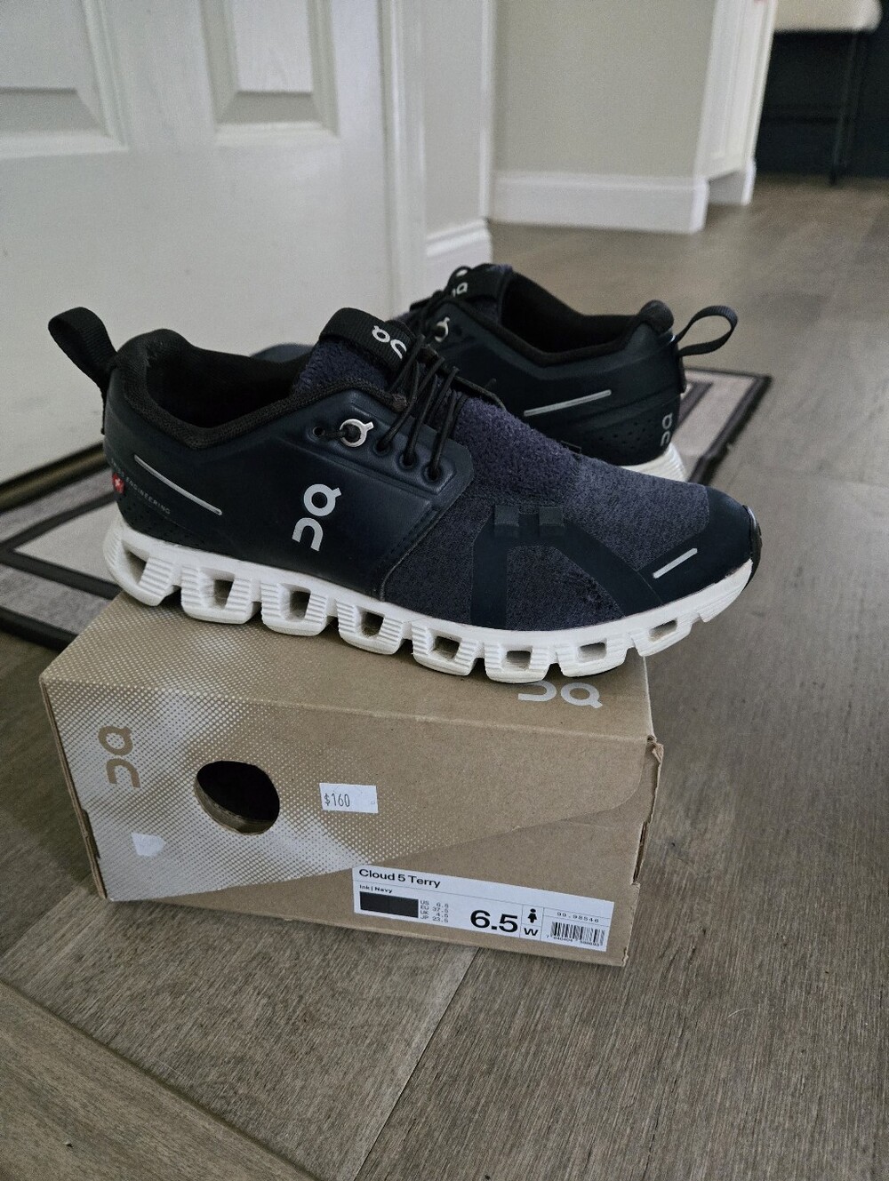 Womens Cloud 5 Terry - Navy Blue